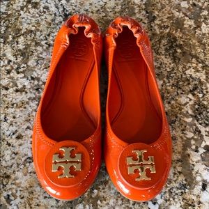 Tory Burch Reva Leather Flat